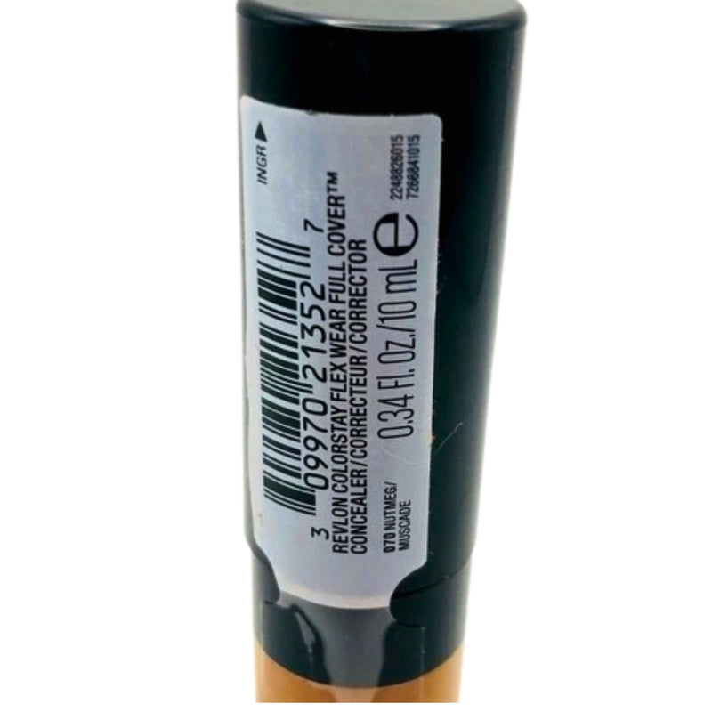 Revlon ColorStay Flex Wear Concealer 070 Nutmeg Full Coverage 0.34oz -  1 Pack