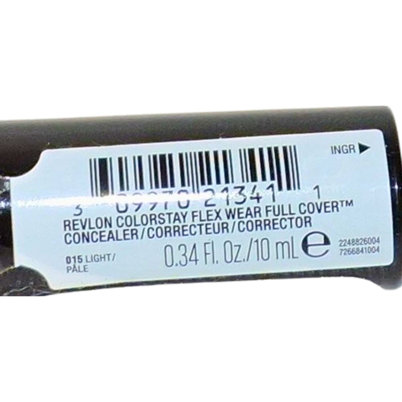 Revlon ColorStay Flex Wear Full Coverage Concealer 0.34 Fl Oz Light 015 - 1 Pack