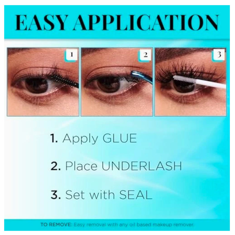 Ardell Seamless Underlash Extensions Fauxmink Mini Kit, 10 Lashes (1 Pack)