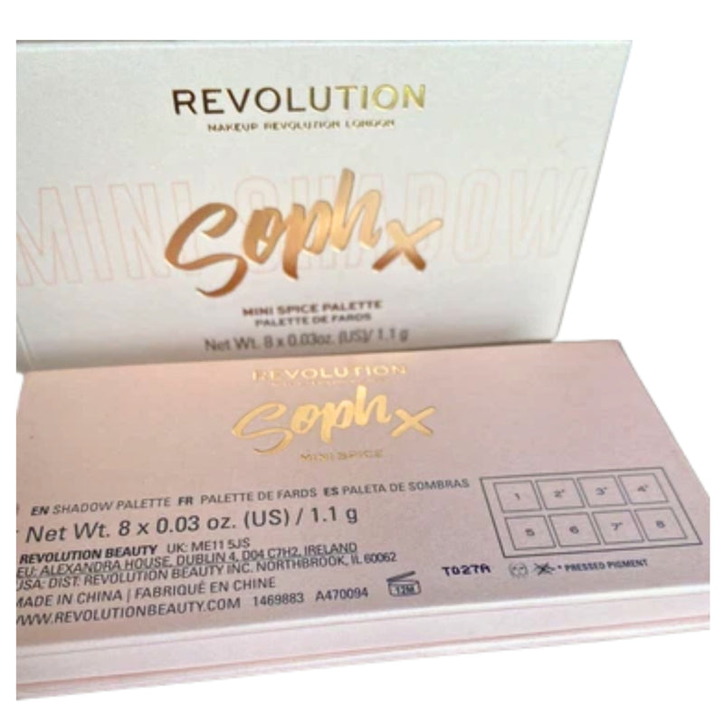 Makeup Revolution Soph X Mini Spice Eyeshadow Pallette 8 Shades Brand New W Box - 1 Pack