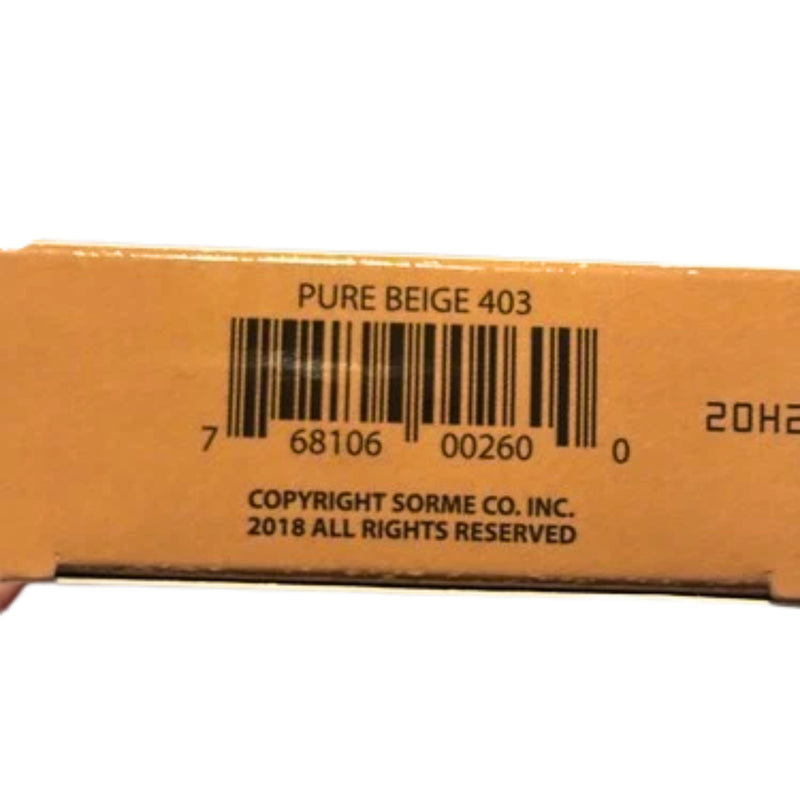Sorme Believable Finish Wet / Dry Powder Foundation 403 Pure Beige, 0.23 oz - 1 Pack
