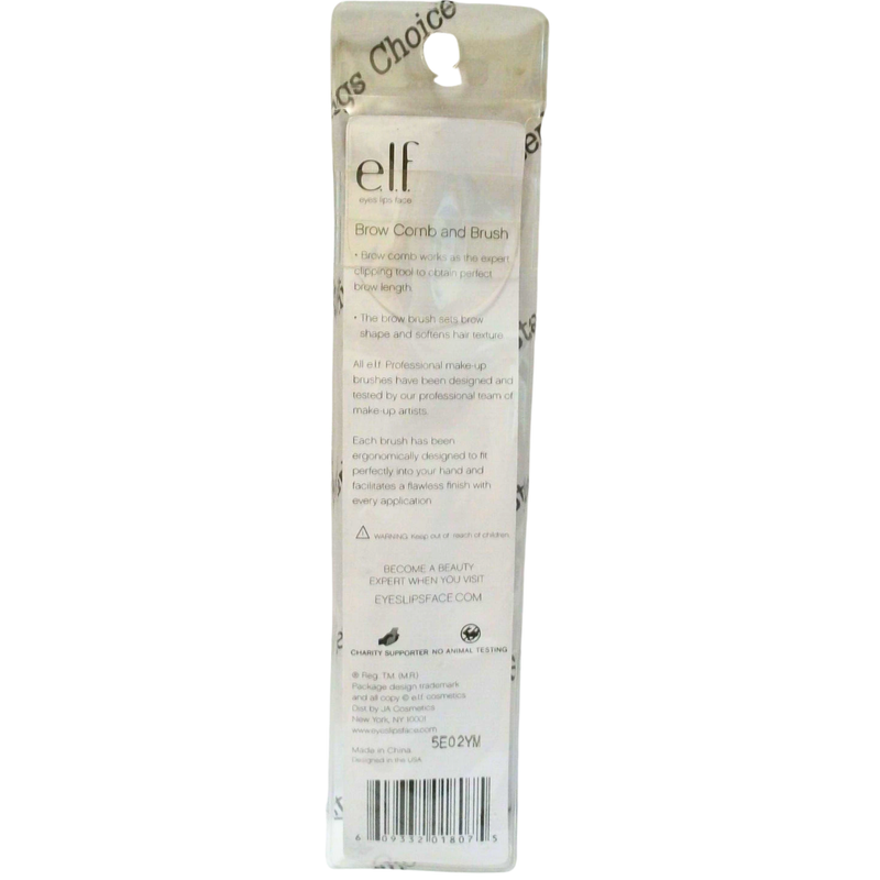 e.l.f. Cosmetics Brow Comb & Brush 1807 - New in package - 1 Pack