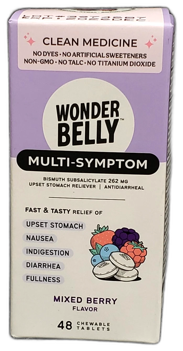 Wonder Belly Multi-Symptom Mixed Berry Flavor 768 Total Exp 12/26 Pack of 4 New