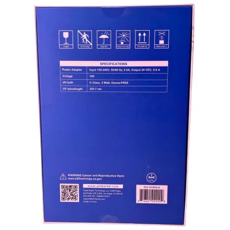 Airthereal SU3 UV Shoe Cleaner Sanitizer Device 1 Unit New