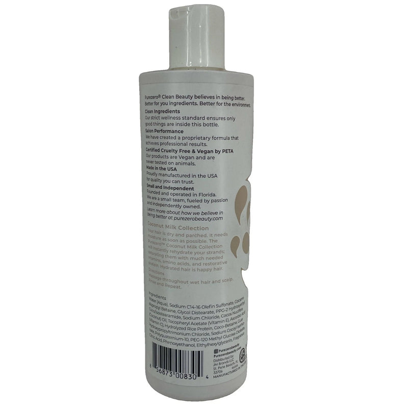 Purezero Coconut Milk Moisturizing Shampoo 12 Fl Oz 4 Pack New