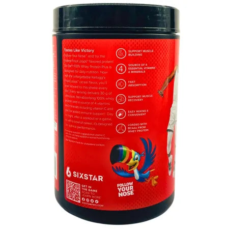 Six Star 100% Whey Protein Plus Kellogg’s Froot Loops Flavor 1.81 lb – (821 g) 2