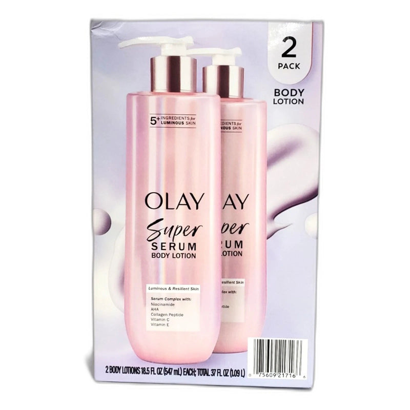 Olay Super Serum Body Lotion 18.5 Fl Oz Moisturizing Lotion for Pack of 2 New