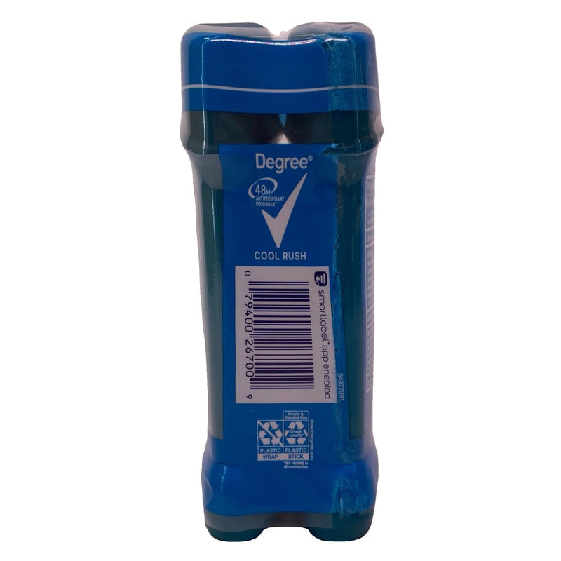 Degree Men Cool Rush 48H Antiperspirant 2.7 oz Twin Pack -6 PACK (12 Count) New