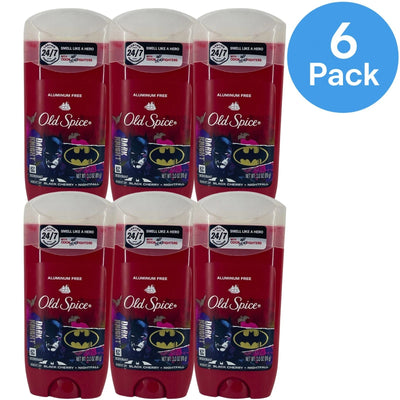 Old Spice Dark Knight Scent Deodorant Stick Aluminum Free 3.0oz 6 Pack New