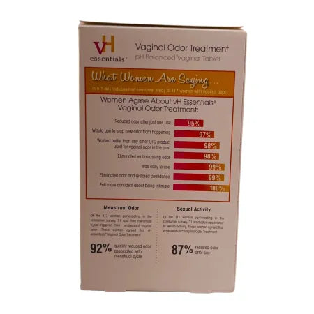 VH Essentials Vaginal Odor Treatment pH Balanced 6 Tablets 2 Pack New