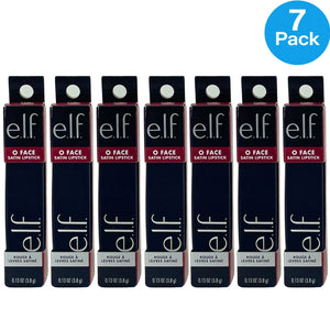 e.l.f. O Face Satin Lipstick Shameless 0.13 oz 7 Pack New product packaging