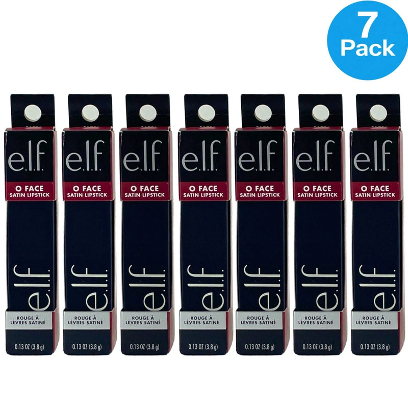 e.l.f. O Face Satin Lipstick Shameless 0.13 oz 7 Pack New