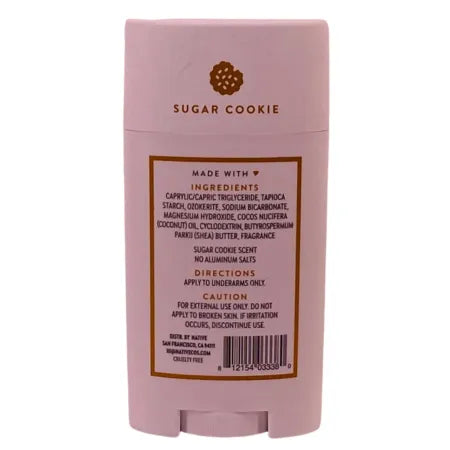 Native Sugar Cookie Deodorant 2.65 oz 2-Pack Aluminum Free New