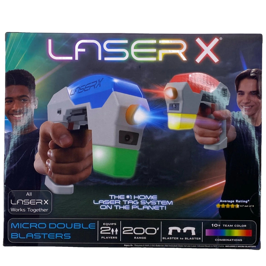 Laser X Micro Double Blasters Set 2 Pack Laser Tag System 2 Players