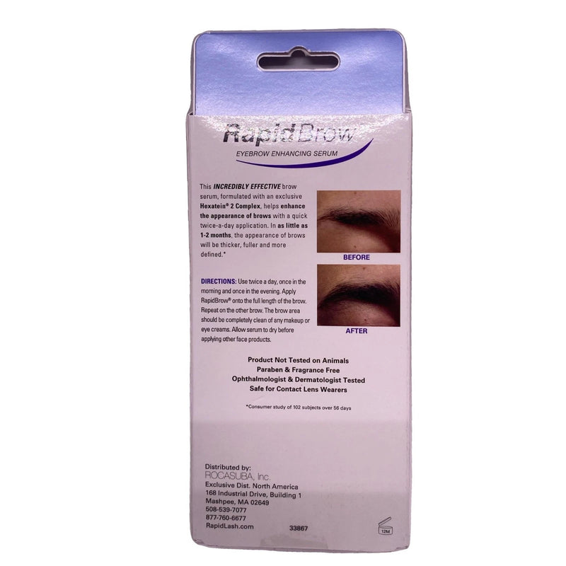 Rapid/Brow Eyebrow Enhancing Serum, 0.1 fl oz 5 Pack New