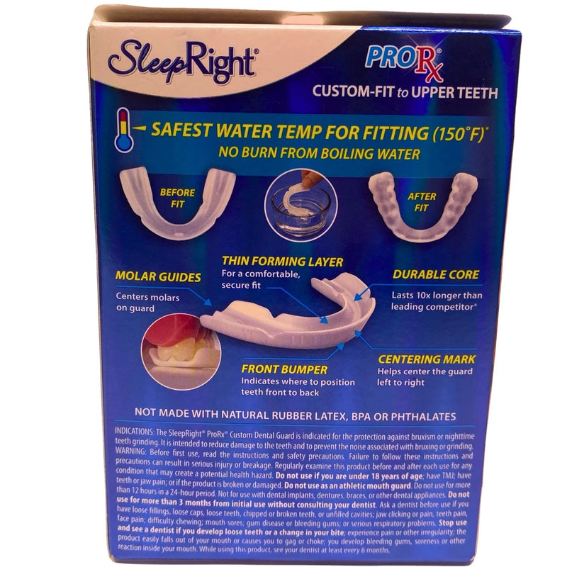 SleepRight ProRx Custom-Fit Dental Guard Teeth Grinding Protection (3 Pack)