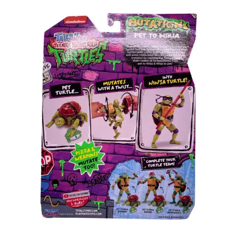 TMNT Donatello Mutations Pet to Ninja Figure Single Pack New