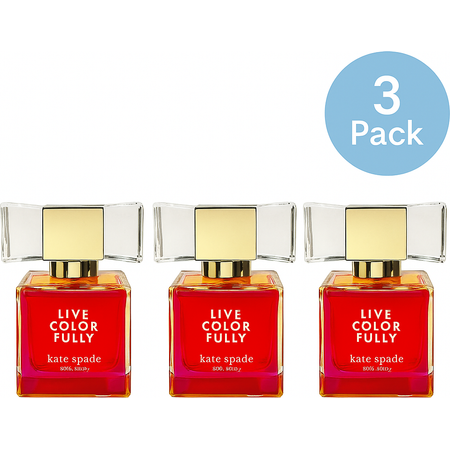 Kate Spade Live Color Fully Eau de Parfum 1 oz 3 Pack New 1