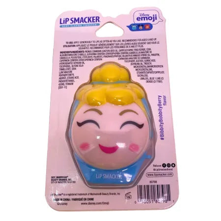 Disney emoji Lip Smacker Cinderella BibbityBobbityBerry Lip Balm 4 Pack New