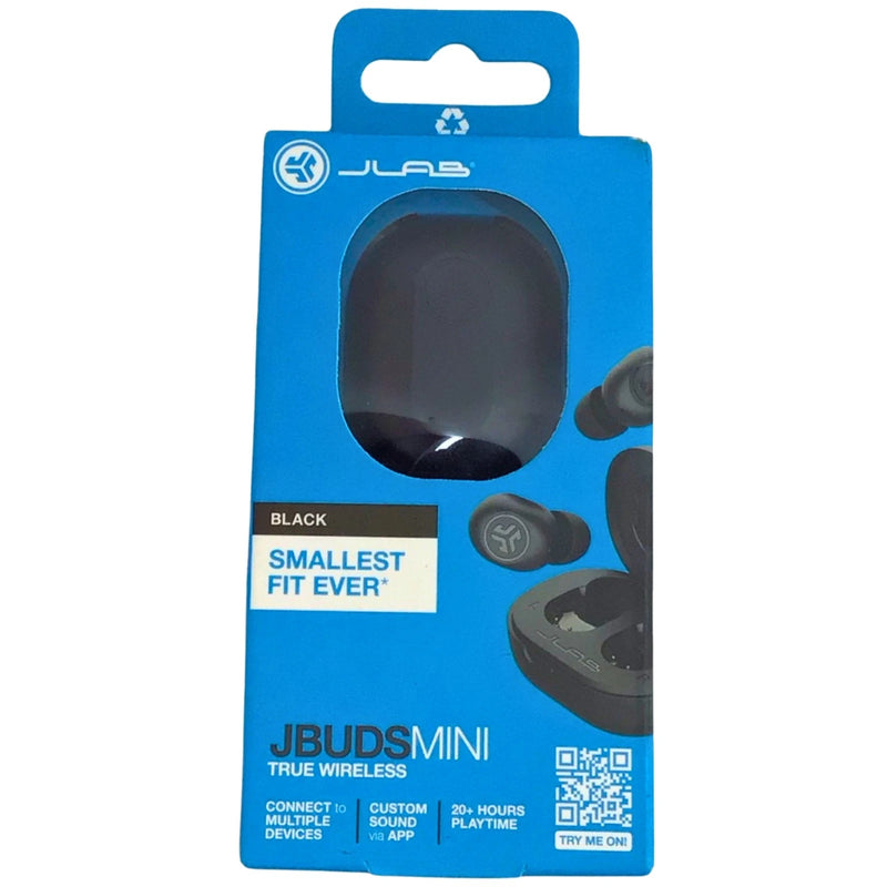 JLab JBuds Mini True Wireless Earbuds Black Bluetooth Multipoint 20+ Hours Playt