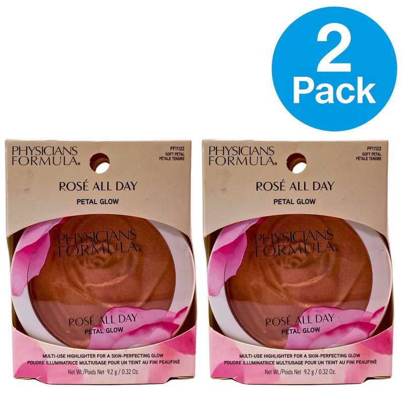 Physicians Formula Rosé All Day Petal Glow Highlighter Soft Petal 2 Pack Set