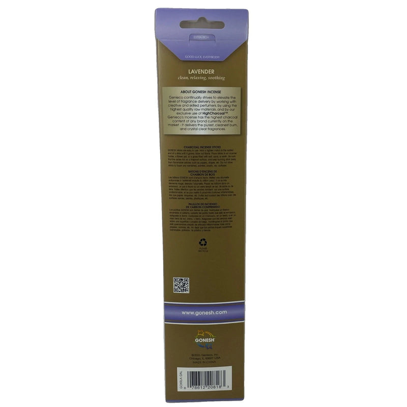 Gonesh Extra Rich Lavender Incense Sticks 20 Ct 9 Pack New