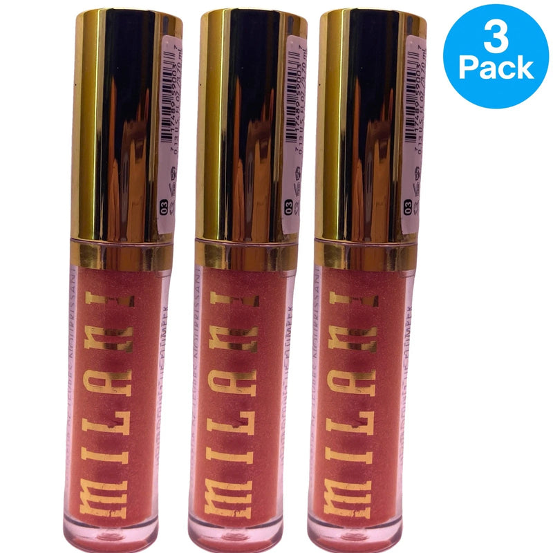 Milani Keep It Full Nourishing Lip Plumper 03 Prismatic Peach 0.13 oz 3 Pack New