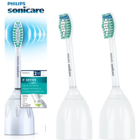 Philips Sonicare E-Series Replacement Toothbrush Heads, HX7022/64, 2-pk