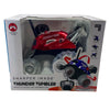 Sharper Image Thunder Tumbler 360 Spinning RC Car Blue 1 Pack New