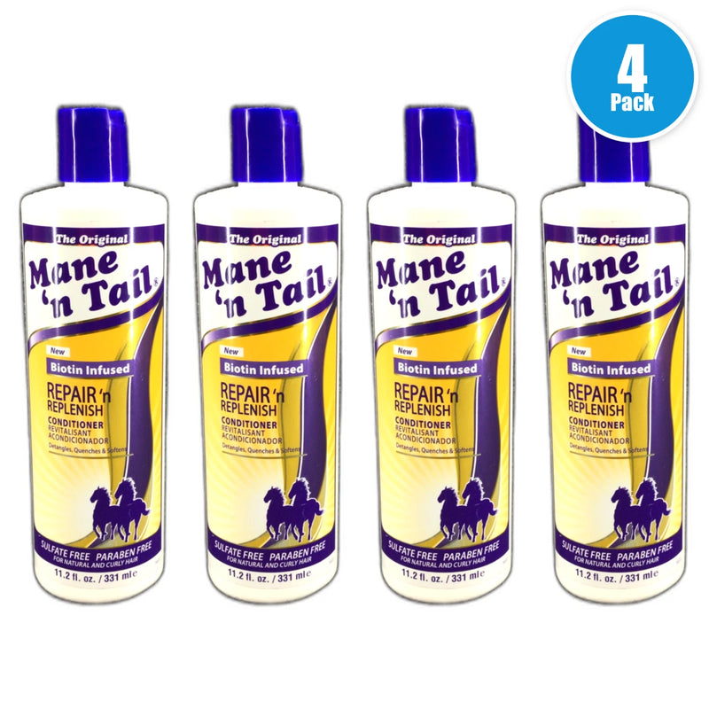 Mane 'n Tail Repair Replenish Conditioner 331ml Lot of 2 Pack of 4 New