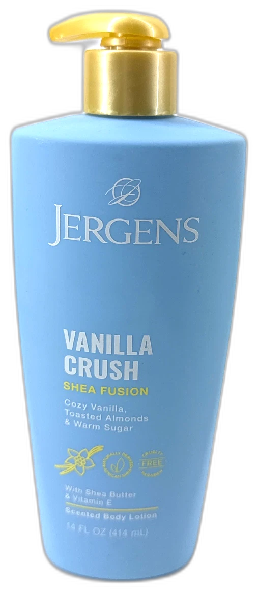 Jergens Shea Fusion Vanilla Crush Body Lotion Dry Skin 14fl Oz Pack of 2 New