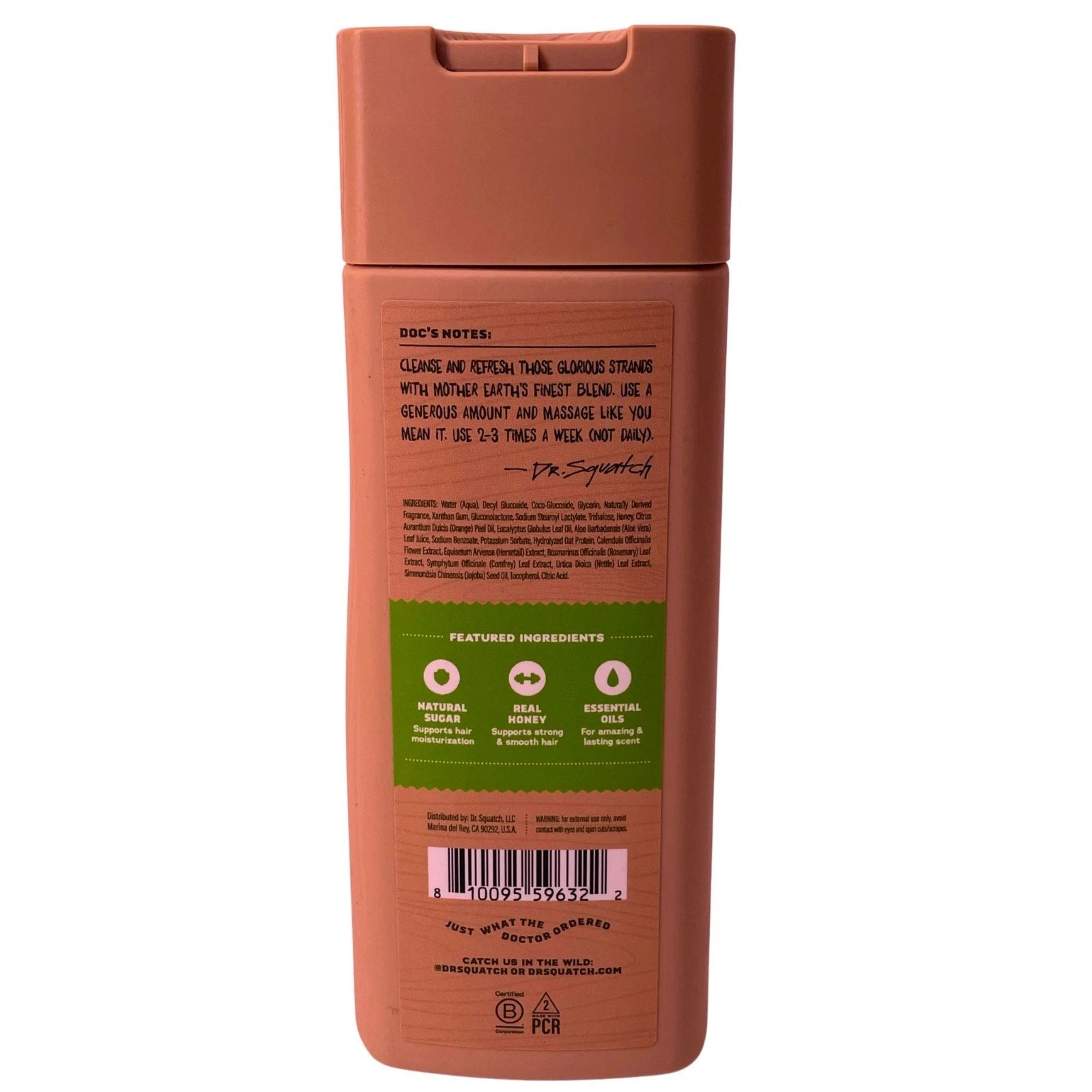 Dr Squatch Refreshing Shampoo Cool Fresh Aloe 11oz 3 Pack New