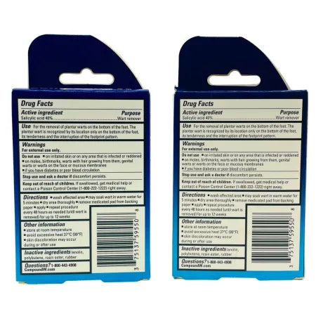 Compound W One Step Plantar Foot Pads 20 Ct (2 Pack) EXP 02/2026 – New 2