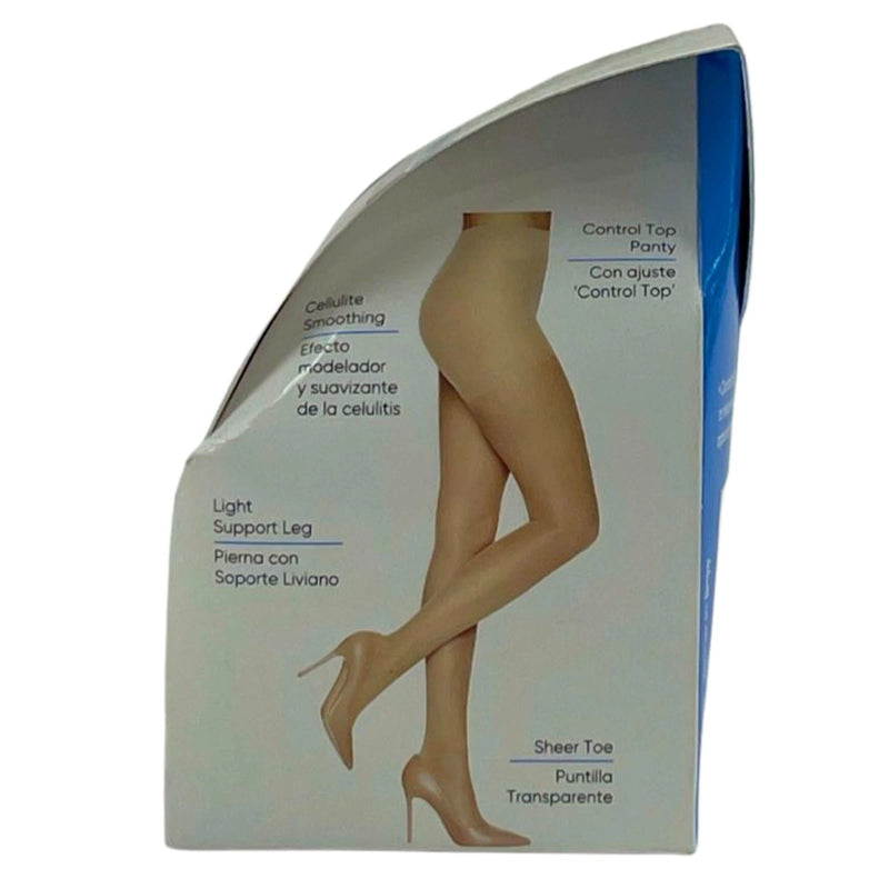 L'eggs Sheer Energy Cellulite Smoothing Light Support Tights Jet Black Size Q+ 3