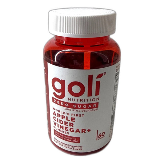 Goli Zero Sugar Apple Cider Vinegar Gummies Vegan 1000mg 60ct Exp 04/27 New