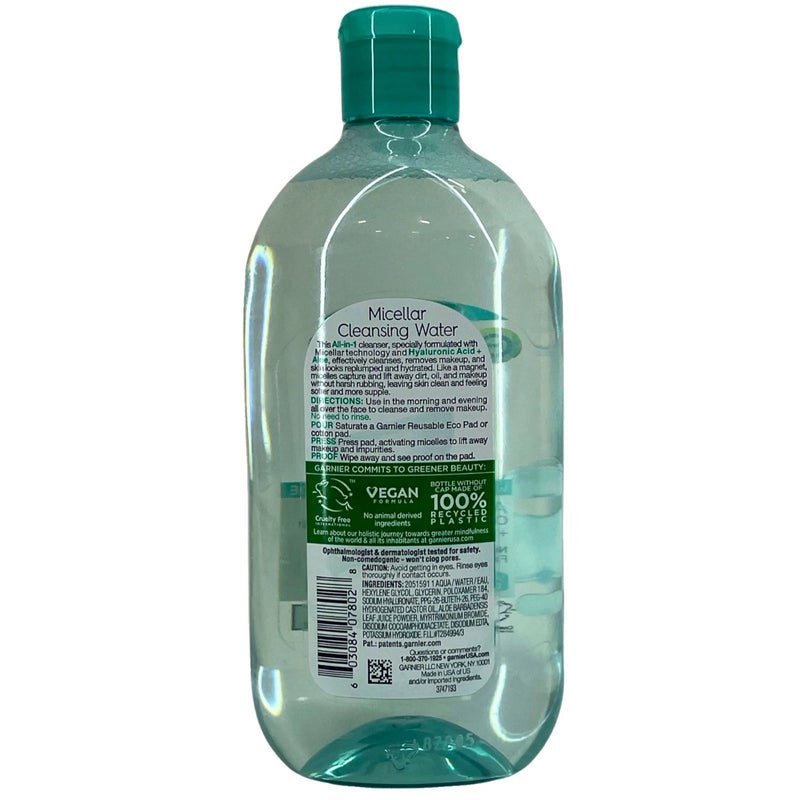 Garnier Micellar Cleansing Water Hyaluronic Acid Aloe 23.7 Oz 4 Pack New