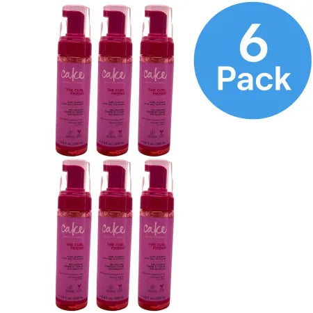 Cake The Curl Friend Curl Shape & Stay Gel-To-Foam 6.8oz 6 Pack Bulk