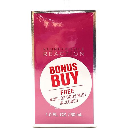 Kenneth Cole Reaction for Her by Perfume 1 oz + Bonus Body Mist 4.2 fl oz