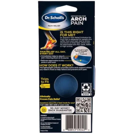Dr. Scholl’s Arch Pain Relief Orthotics Women 6–10 – 1 Pair – New
