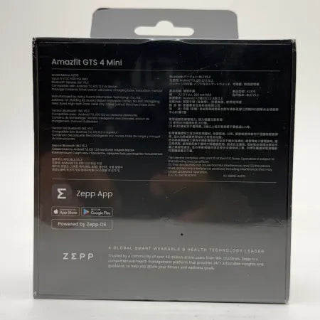 Amazfit GTS 4 Mini Smartwatch - Midnight Black (Alexa Built-in, A2176) Brand New