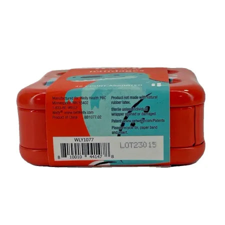 Welly Flex Fabric Bandages Dinosaur Patterns Assorted Sizes 48 Count 8 Pack Tin