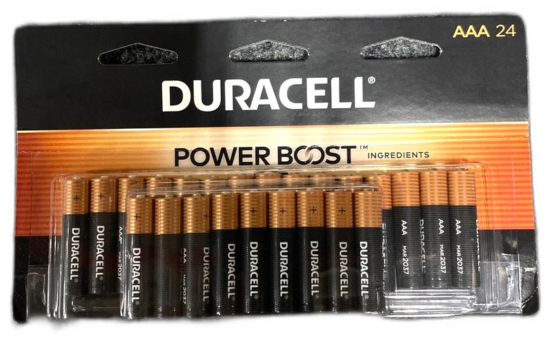 Duracell Coppertop AAA Alkaline Batteries 24ct Pack of 3 New