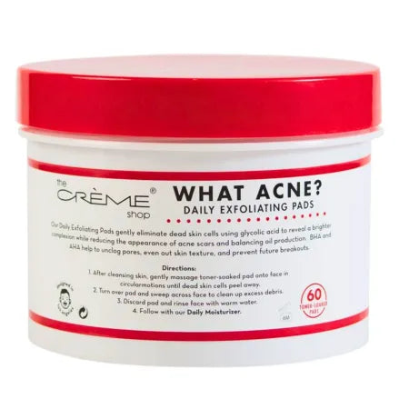 The Crème Shop What Acne? Exfoliating Pads 4.56 oz – 2 Pack – New
