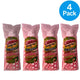 Libman Wonder Mop Refill Dual Action Microfiber Gripstrips Red/White 4 Pack New