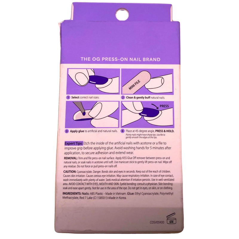 KISS Core Design On Trend Press-On Nails Shining Bright 32 ct 2 Pack New