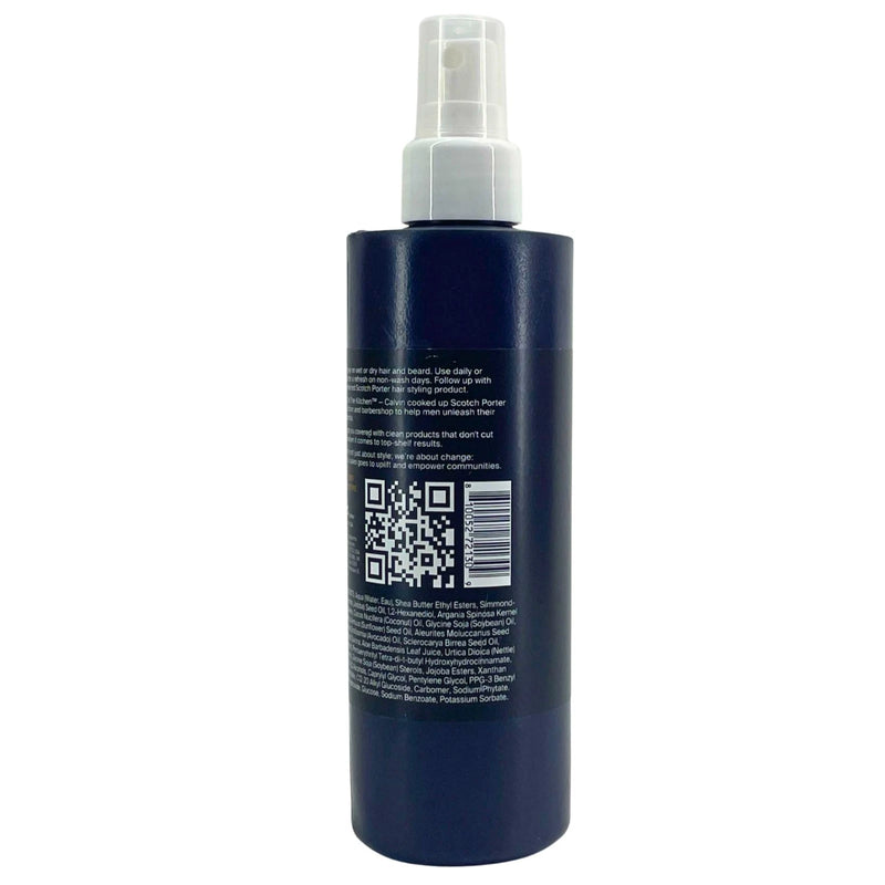 Scotch Porter Beard & Hair Leave-In Spray Conditioner Fragrance Free Aloe 2 Pack