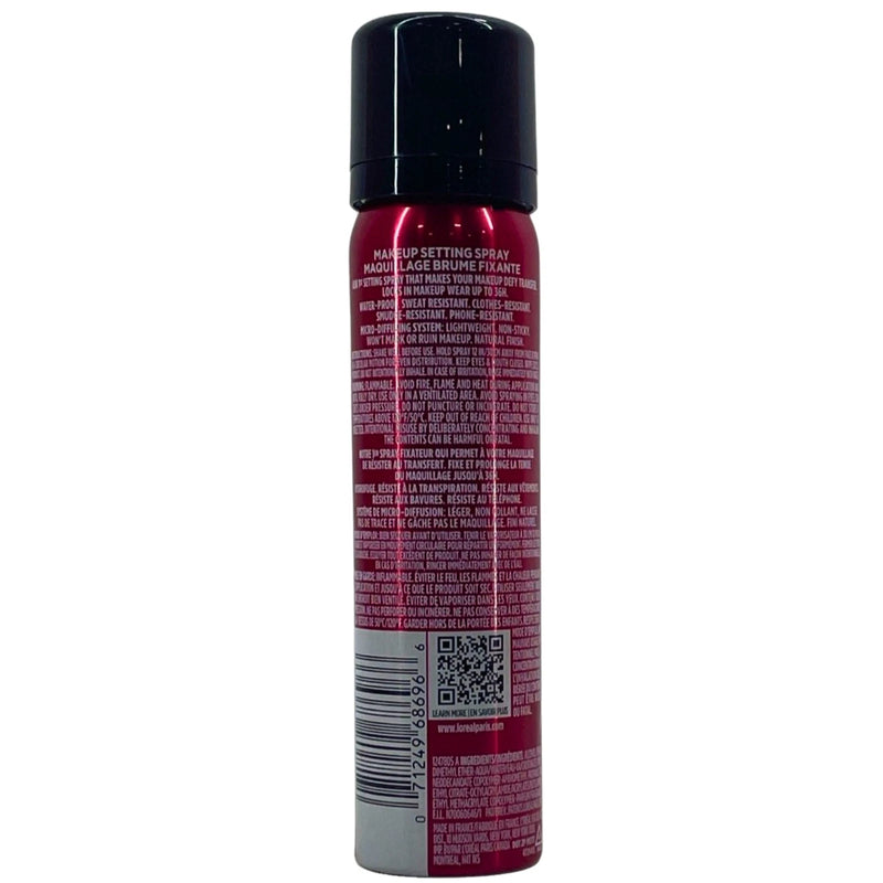 L'Oreal Paris Infallible 3-Second Setting Mist Spray 1.76 oz 3 Pack New