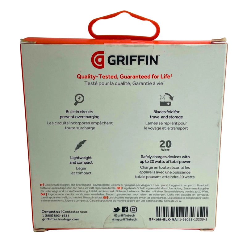 Griffin PowerBlock 20W USB-C PD Wall Charger Fast Charging Block 4 Pack