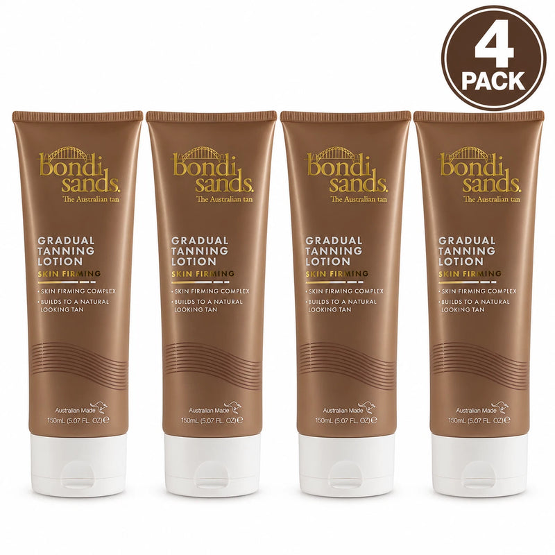 Bondi Sands Gradual Tanning Lotion Skin Firming Complex 5.07 fl oz 4 Pack Bundle