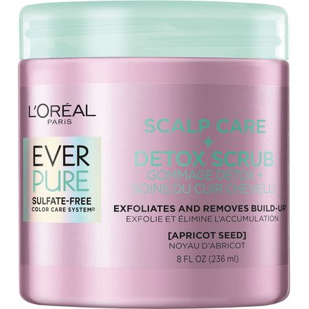 L'Oreal Paris EverPure Scalp Care Detox Scrub sulfate-free 8oz bottle